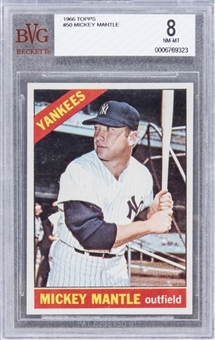 1966 Topps #50 Mickey Mantle – BVG NM-MT 8